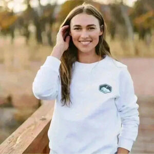 ZYIA ACTIVE White Pullover Women’s Sweatshirt Size XS